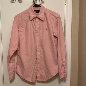 Polo Ralph Lauren classic fit pink button down size 8